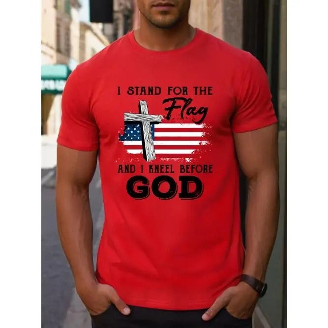 Men's Boutique T-Shirt - Fashionable and Casual, Combed Cotton, Short Sleeved, Round Neck, Summer New, Comfortable, Certain Thickness Wearing Made in USA