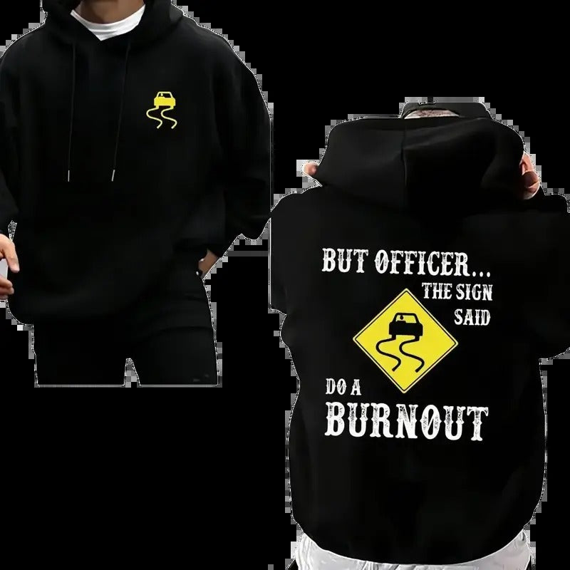 Men's Car & Letter Print Drop Shoulder Drawstring Poker Hoodie - Classic Fit Pullover with Double-Lined Hood and Color-Matched Drawcord - Fabric