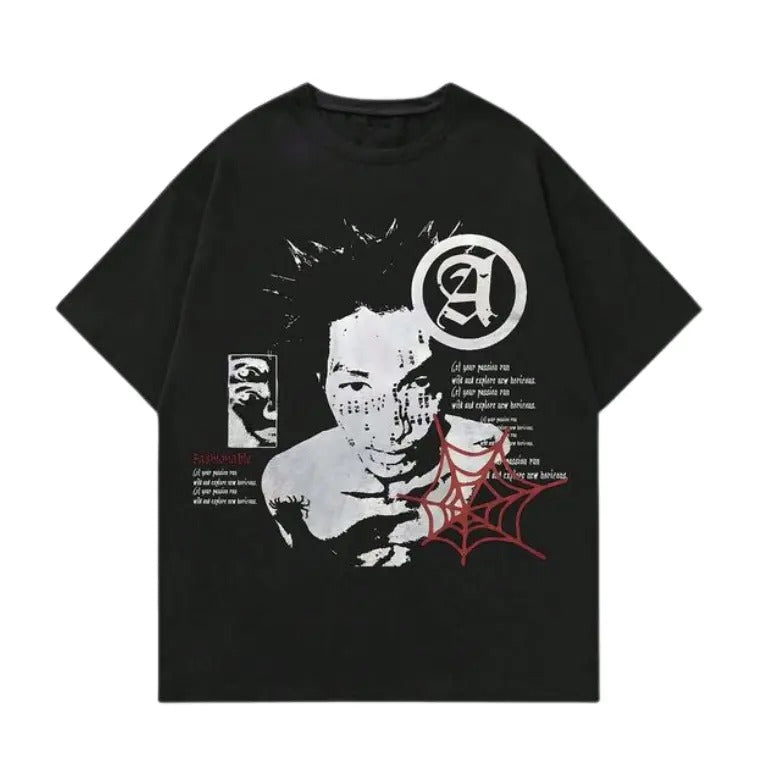 Men's Portrait And Slogan Print Short Sleeve T-Shirt, Sweatshirt, Hoodie Size S- 3XL,Gift For Women Top Womenswear Underwear Humen Crewneck Casual