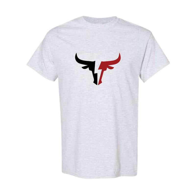 Men's Regular Fit Bull Print Round Neck Tee, Graphic T-shirts, Casual Short Sleeve Crew Neck T-shirt for Daily Wear, Men's Clothing Top for All Seasonsstyle{n002}2