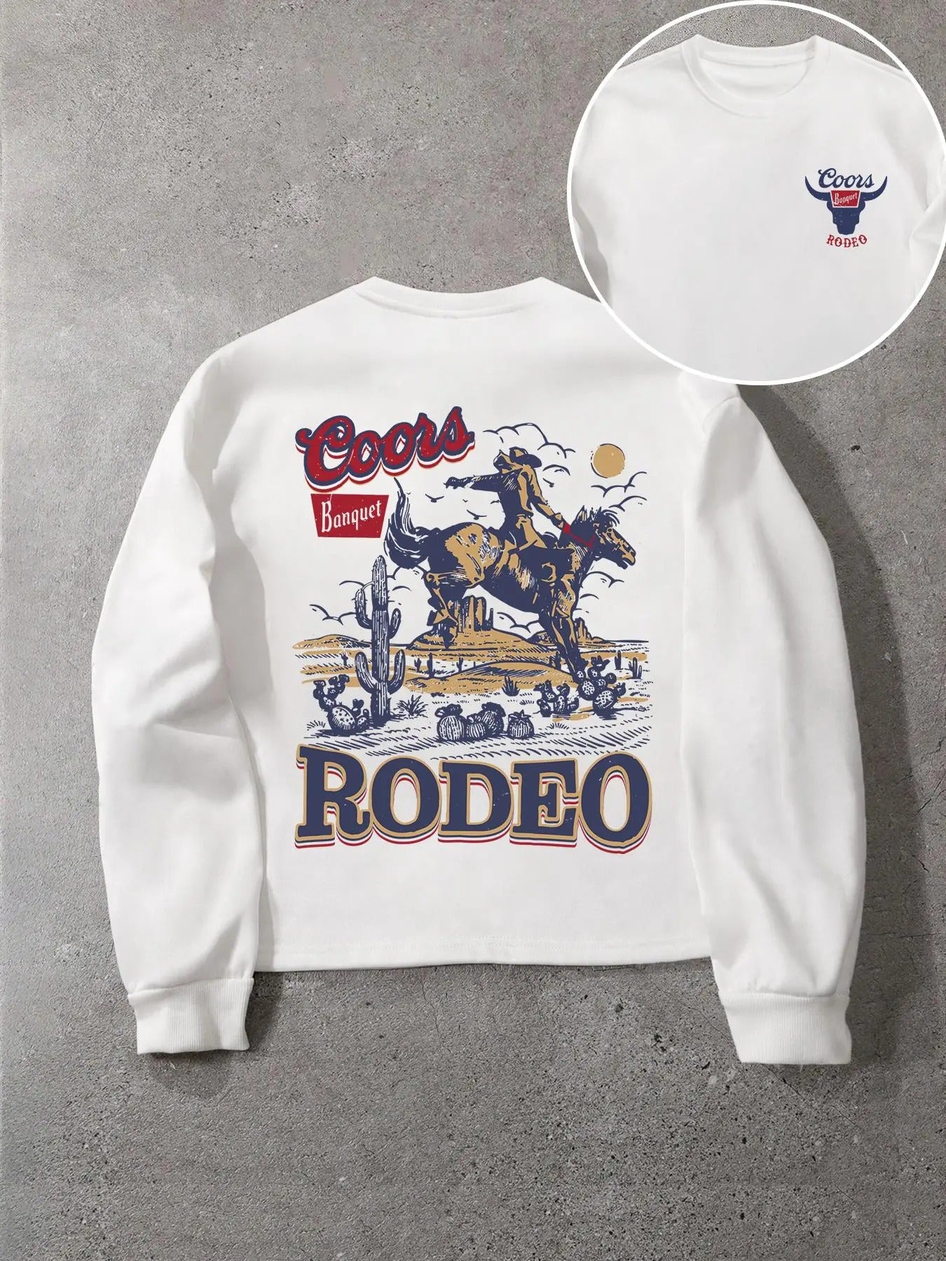 Men's Regular Fit Cartoon & Letter Print Round Neck Sweatshirt, Casual Street Long Sleeve Pullover for Daily Wear, Menswear for All Seasons