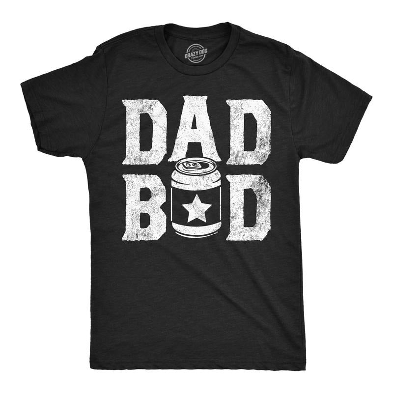 Mens Dad Bod Beer Funny T Shirts Sarcastic Drinking Graphic Tee for Men Mens Funny T Shirts Cool Tees Soft Stylish Casual Menswear Dad Joke Apparel for Men Funny Fitness Short Sleeve Novelty Tees for Black -