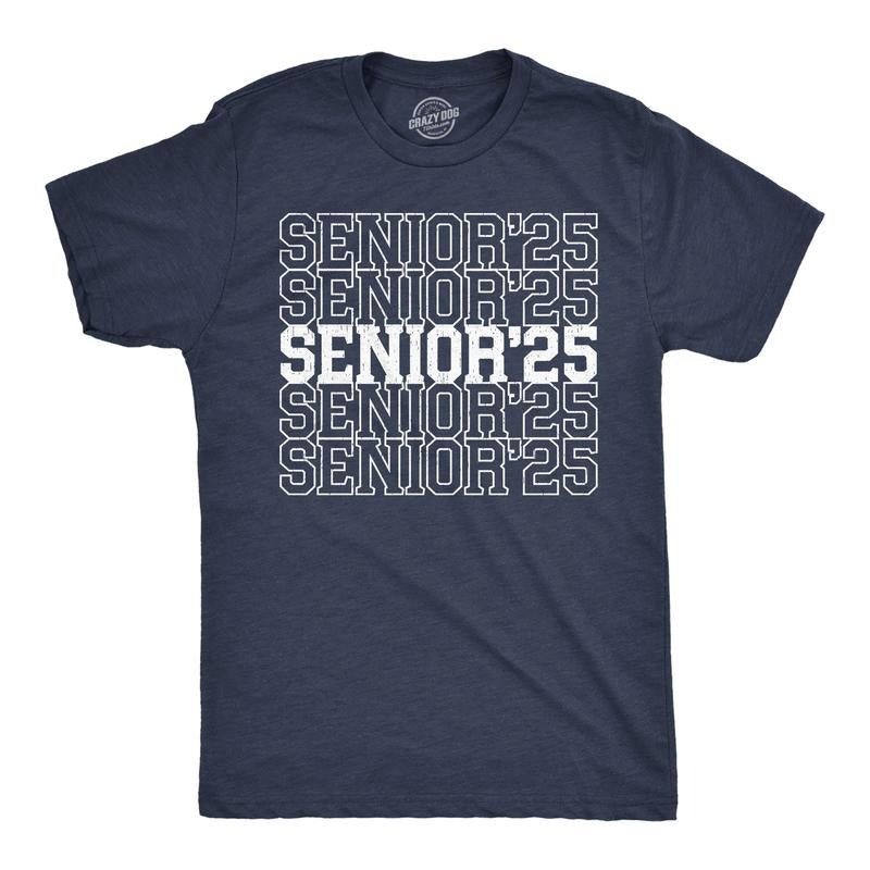 Mens Funny T Shirts Senior 25 Sarcastic Graduation Graphic Novelty Tee For Men Mens Funny T Shirts Cool Tees Soft Stylish Casual Menswear Funny Sarcastic Short Sleeve Novelty Tees for Guys Navy -