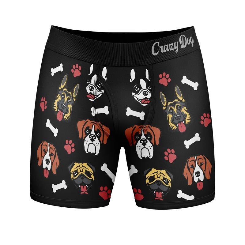 Mens I Like Dogs and Maybe 3 People Boxer Briefs Funny Saying Cool Novelty Underwear Funny Graphic Boxers Animal Funny Dog Mens Novelty Boxer Briefs Dogs 3