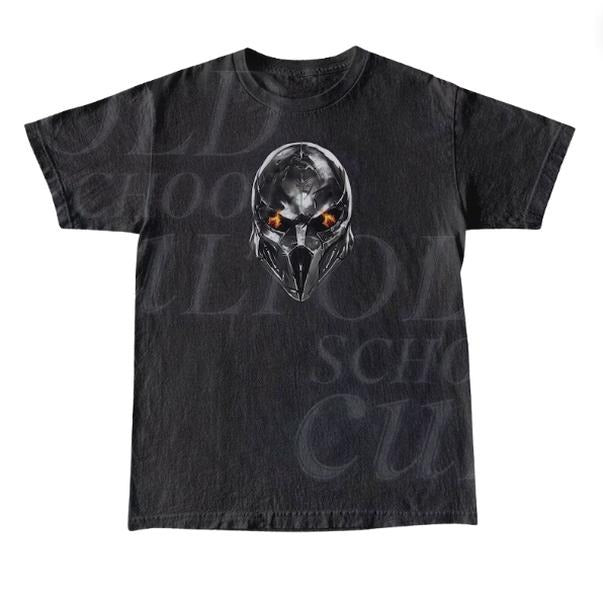 Metal Face Y2k Graphic T-Shirt, Gothic Metal Face Tee, Retro Unisex 90s Tee, Warrior Tee, Classic Shirt, Grunge Tee, Style Tapout Emo Mma Elite, Gift For Men Women Menswear Top Streetwear