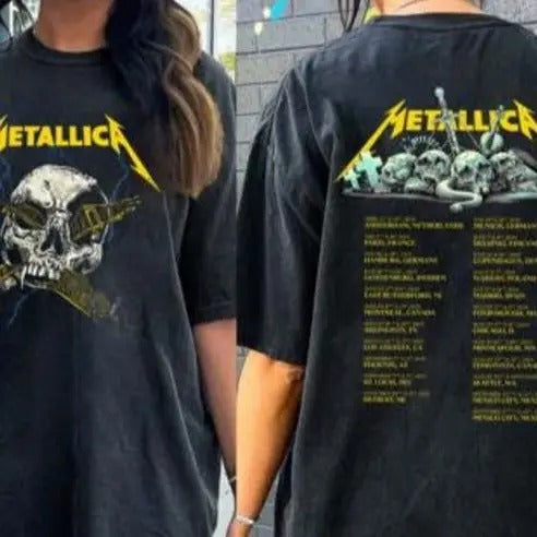 Metallica Metal Band Tour 2024 Event Shirt, Metallica Unisex T-shirt, Metallica Band Fan Gift Shirt, 72 Seasons Tour Shirt, Vintage Y2K