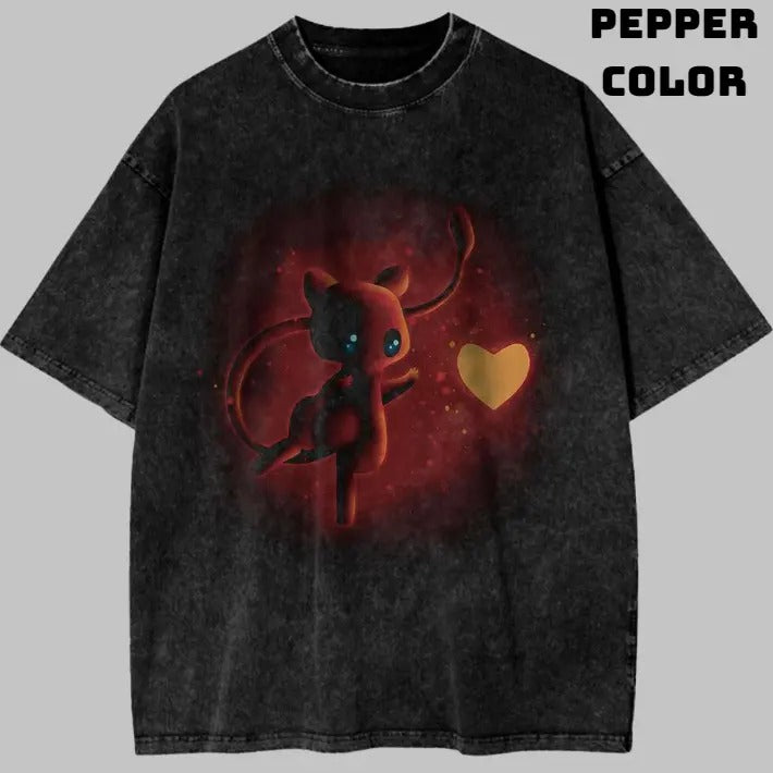 Mew Vintage Graphic Tees, Mew T-Shirt, Pokemon Shirts, Unisex Anime Manga Shirt Top Menswear Womenswear Streetwear