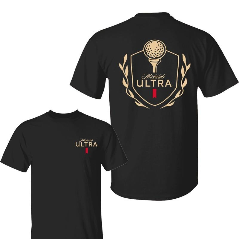 Michellob Ulltra Golf T-Shirt, Classic Golf Crest Graphic, Casual Wear For Golf And Beer Enthusiasts, Great Gift For Golf Lovers