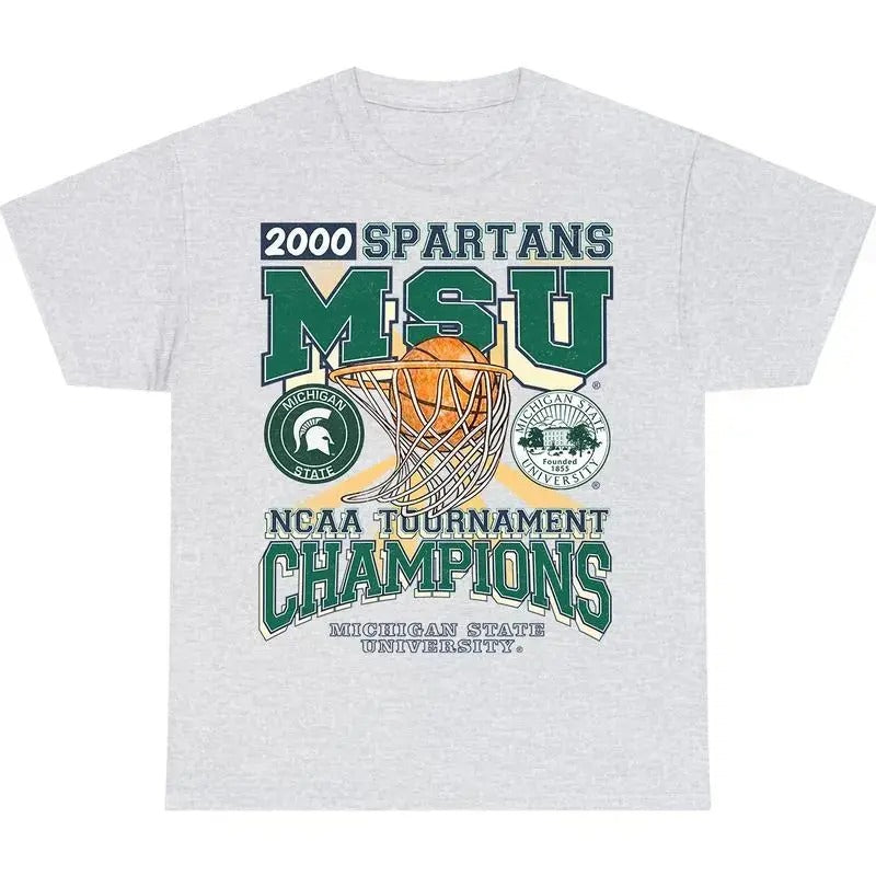 Michigan State University, T-Shirt MSU Spartans Tournamen T-shirt, Unisex T-shirt, For Men, For woman