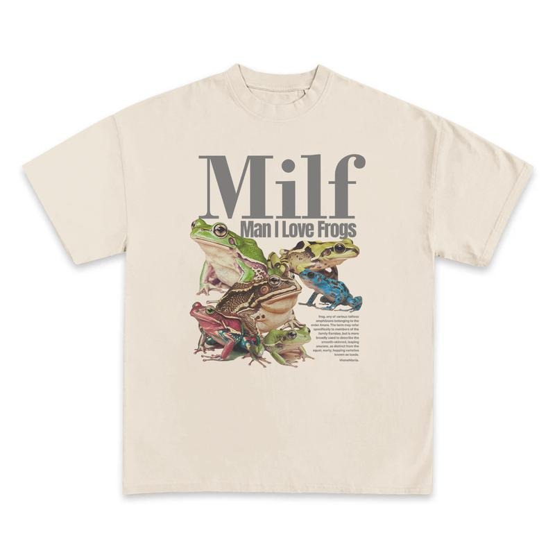 Milf Man I Love Frogs T Shirt, Frog Lovers, Funny Frog Tee, Frog Gifts, Funny Meme Vintage Graphic Shirt