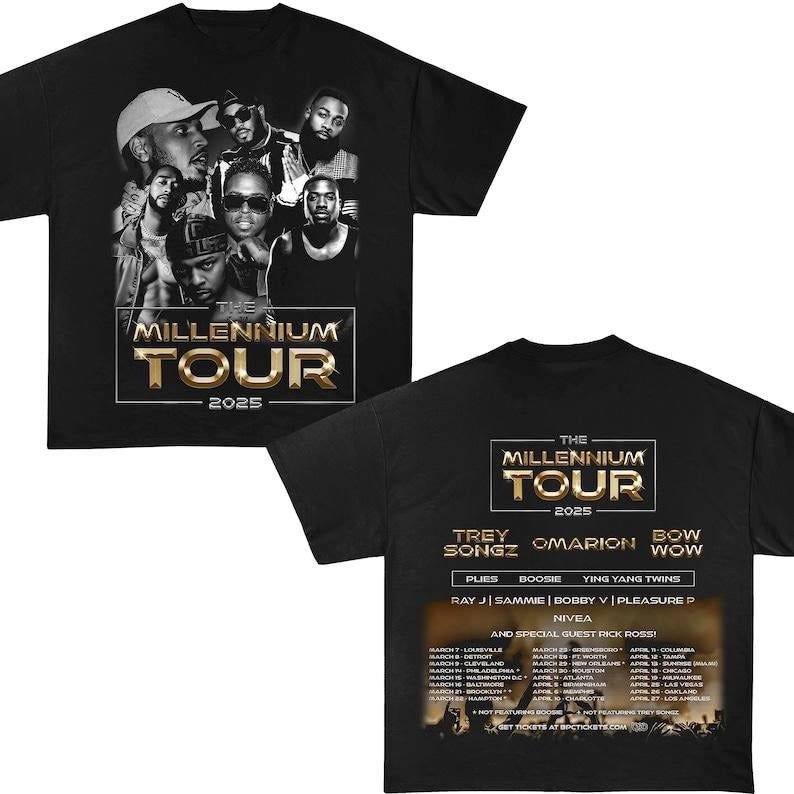 Millenniumm Tour 2025 T-shirt, 2 sided Shirt, Nostalgia Shirt, Vintage, concert 2025 shirt, Big Fan Shirt
