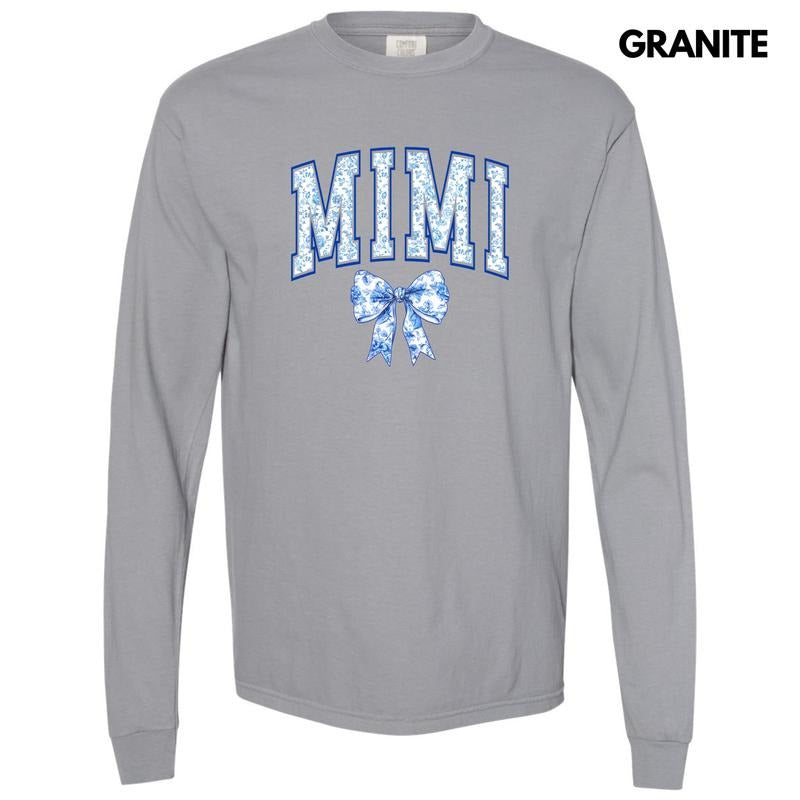 Mimi Ginger Jar Florals Long Sleeve Comfort Colors T-Shirt 'NLB'