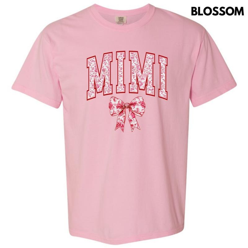 Mimi Red Ginger Jar Florals Comfort Colors T-Shirt 'NLB'