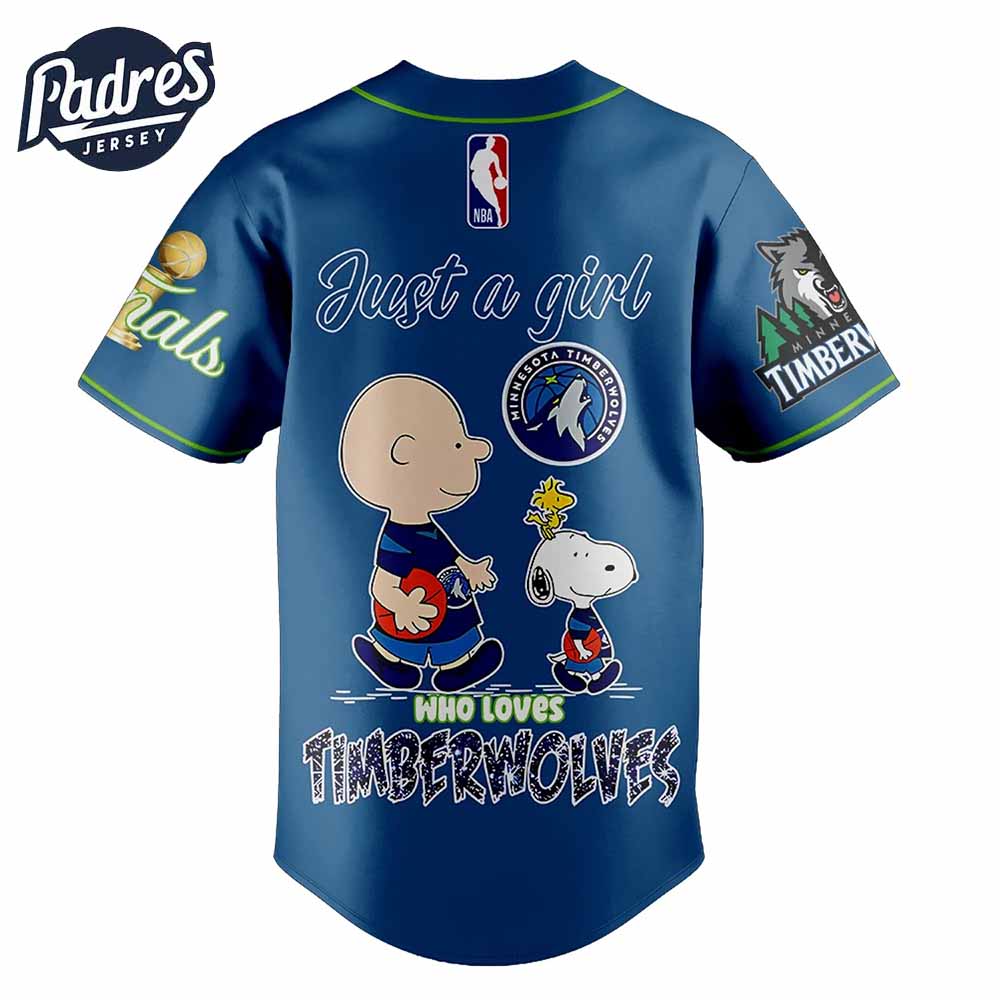 Minnesota Timberwolves NBA x Peanuts Personalized Baseball Jersey For Fans - Padres Jersey Oasis: Elevate Your Baseball Style Game
