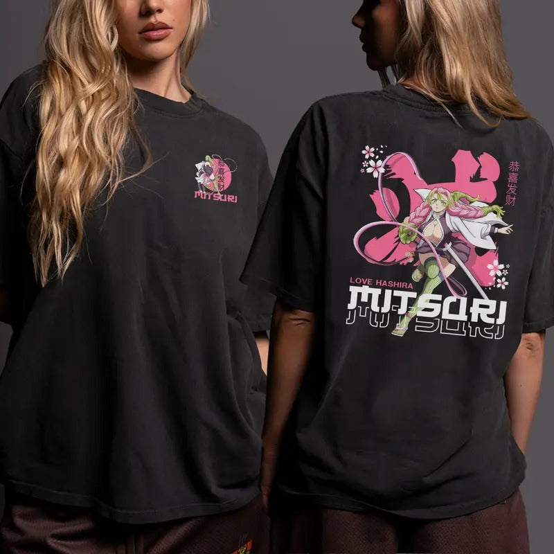 Mitsuri Love Hashira Shirt, Obanai Iguro Snake Hashira Sweatshirt, Demon Slayer Anime, Kimetsu No Yaiba Arc, Anime lover sweatshirt hoodie, Gift for him, gift for Friends, Cotton Menswear, Y2k shirt, trendy design shirt, Graphic Shirt