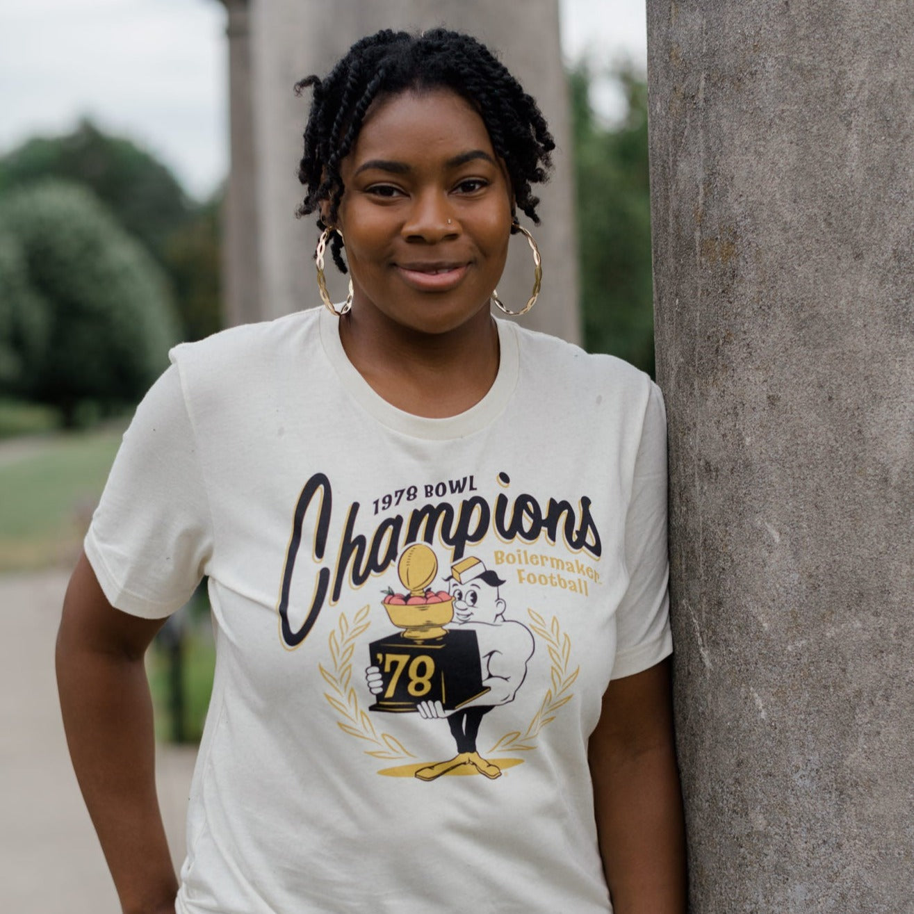 Purdue Football 1978 Peach Bowl Champions Tee Style001