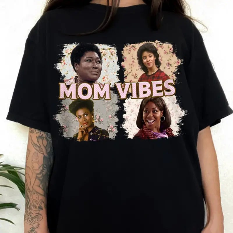 Mom Vibes Shirt, 90s Mom Vibes Shirt, Retro Funny Mom, Mother's Day Gift Shirt, Unisex Short Sleeve Tee