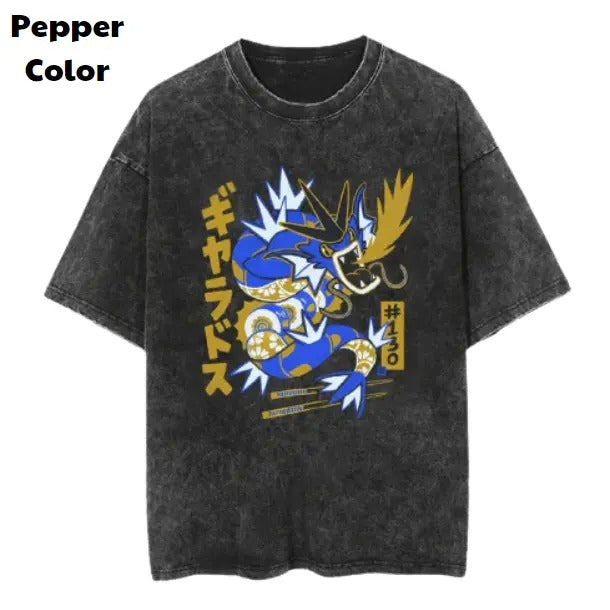 Monster Gyarados Vintage Tee, Gyarados T-Shirt, Pokemon Graphic Tees, Pokemon Shirt, Unisex Anime Shirt, Menswear Womenswear Streetwear