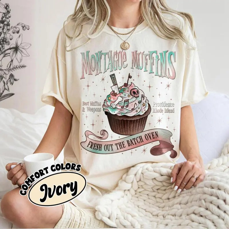 Montague Muffins Leather And Lark T-shirt, Butcher And Blackbird Book Series TShirt For Fan, Gift For Book Lover