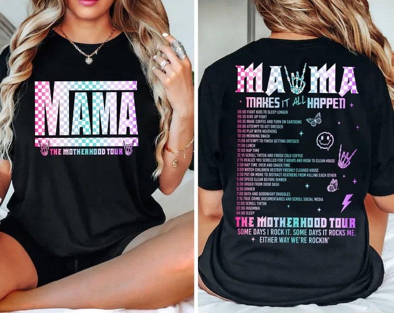 Motherhood  , Some Days I Rock It  , Mama lighting bold  , Mama Funny Tour, Mother's Day Funny  , Mama Skeleton  , Mama Checkered