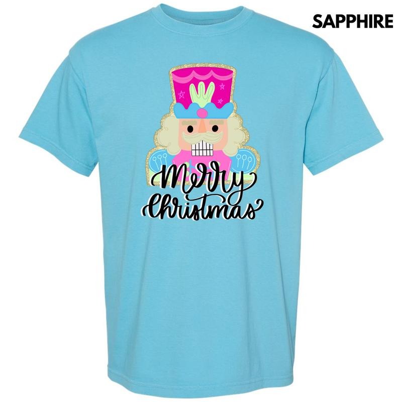 Mr. Nutcracker Merry Christmas Comfort Colors T-Shirt 'NLB'