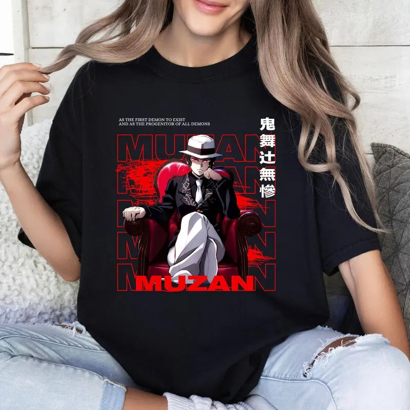 Muzan DM Anime Lover Shirt Crewneck Hoodie Comfort Cotton