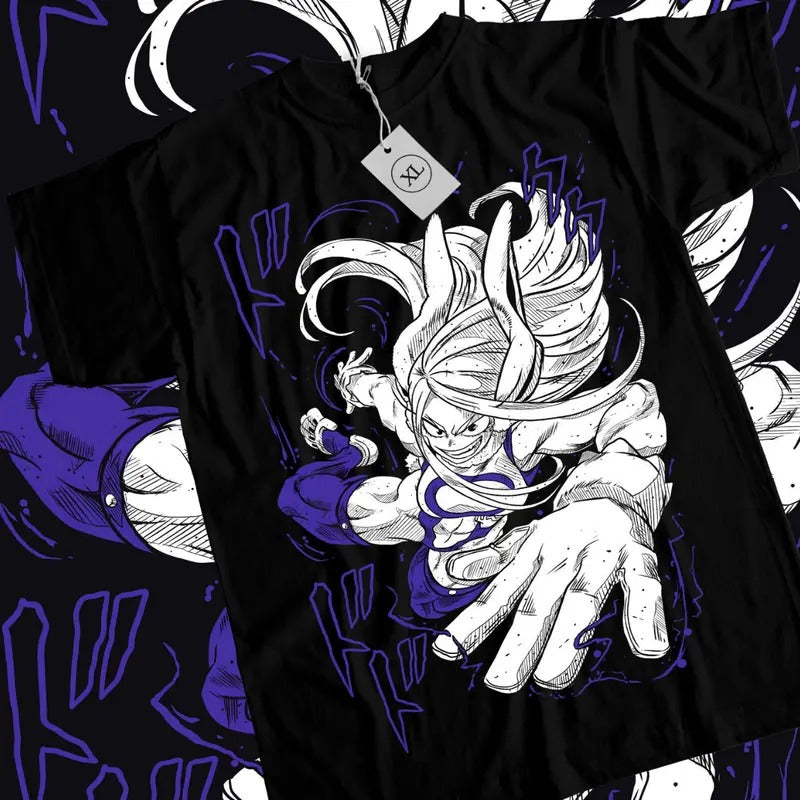 My Hero Academia Anime T-Shirt & Sweatshirt, Rabbit Hero Mirko Graphic Tee, Anime Manga Lover Gifts Ball Dragon