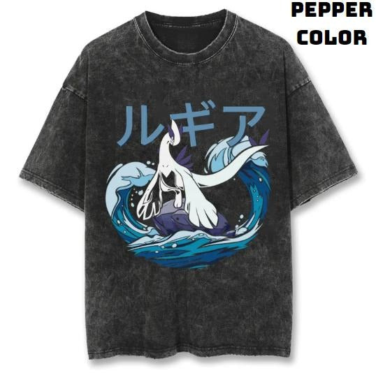 Mystic Lugia Vintage T-Shirt, Lugia Shirt, Pokemon Merch, Pokemon Shirt, Pokemon Lugia Shirt, Cute Shirt, Anime Manga Shirt, Graphic Tee Shirt, Unisex T-Shirt, Gift For Fan Pokemon, Crewneck Short Sleeve Shirt Top Menswear Underwear Streetwear