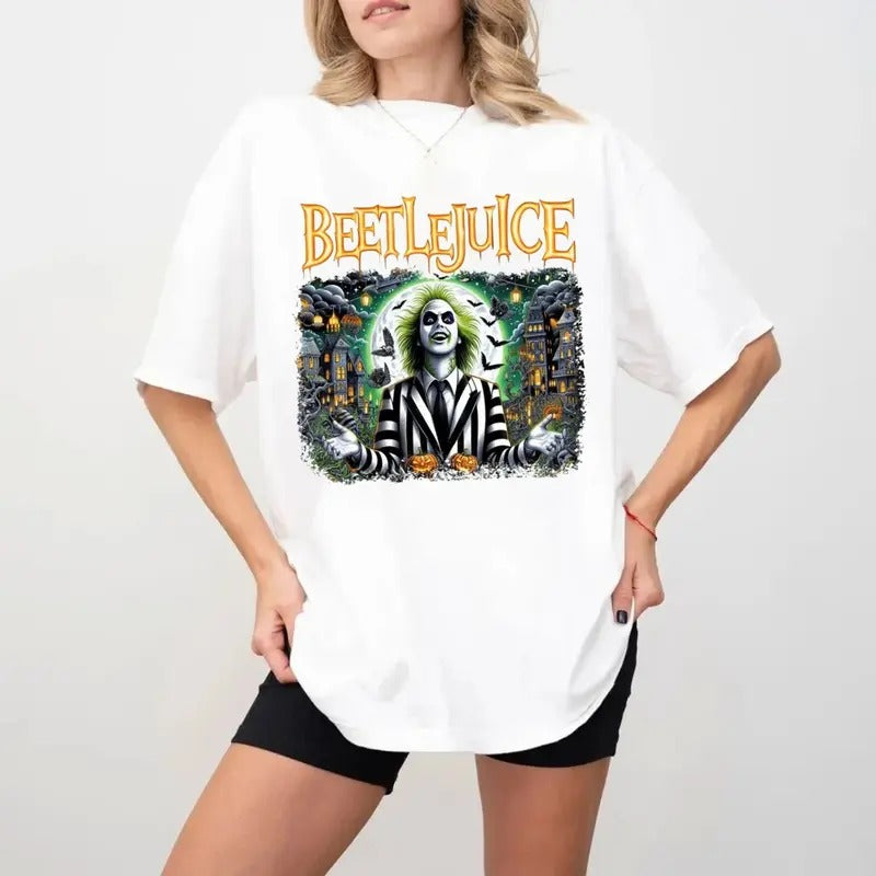 N3ver Trust The L1ving Tshirt, The Juice Is Loose Shirt, Halloween Character, Unisex Short Sleeve Tee Shirt, Casual Clothing Top Womenswear