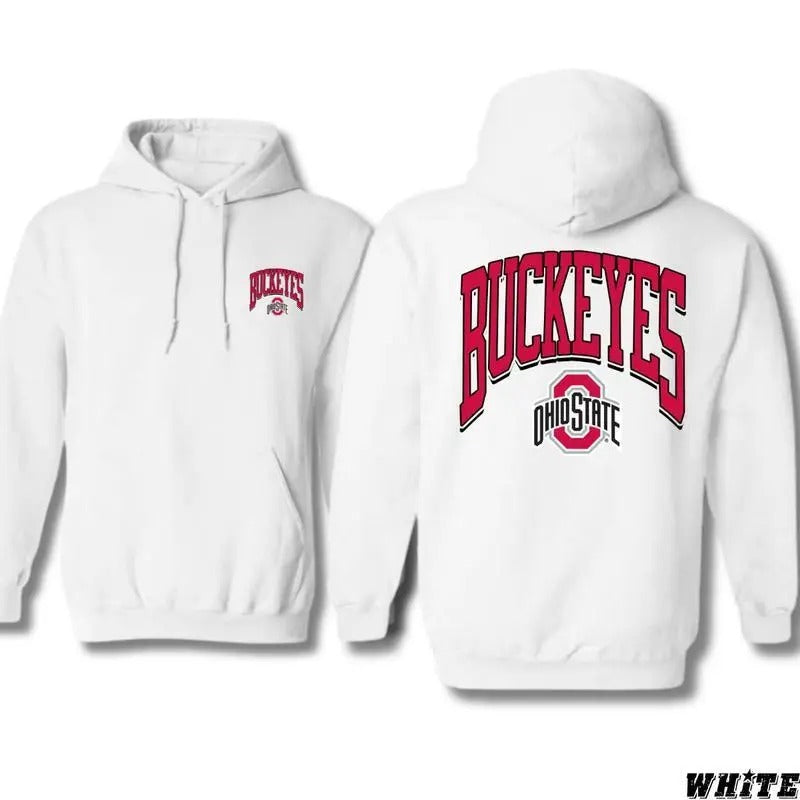 NCAA Ohio State Buckeyes Walk Tall Franklin T-Shirt for Men, Classic Fit, Clothing Hoodie Menswear Style Casual Hoodie