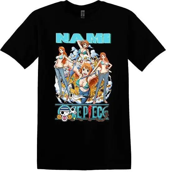 Nami Straw Hat Pirate Navigator One Piece Anime Unisex T shirt