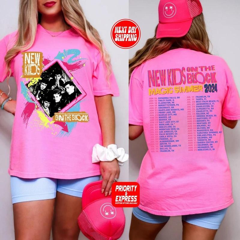 New On The Block TShirt, Retro Band Tee, Old School Boy Band, Pop Band Shirt,  NKOTB Shirt, Summer Carnival 2024