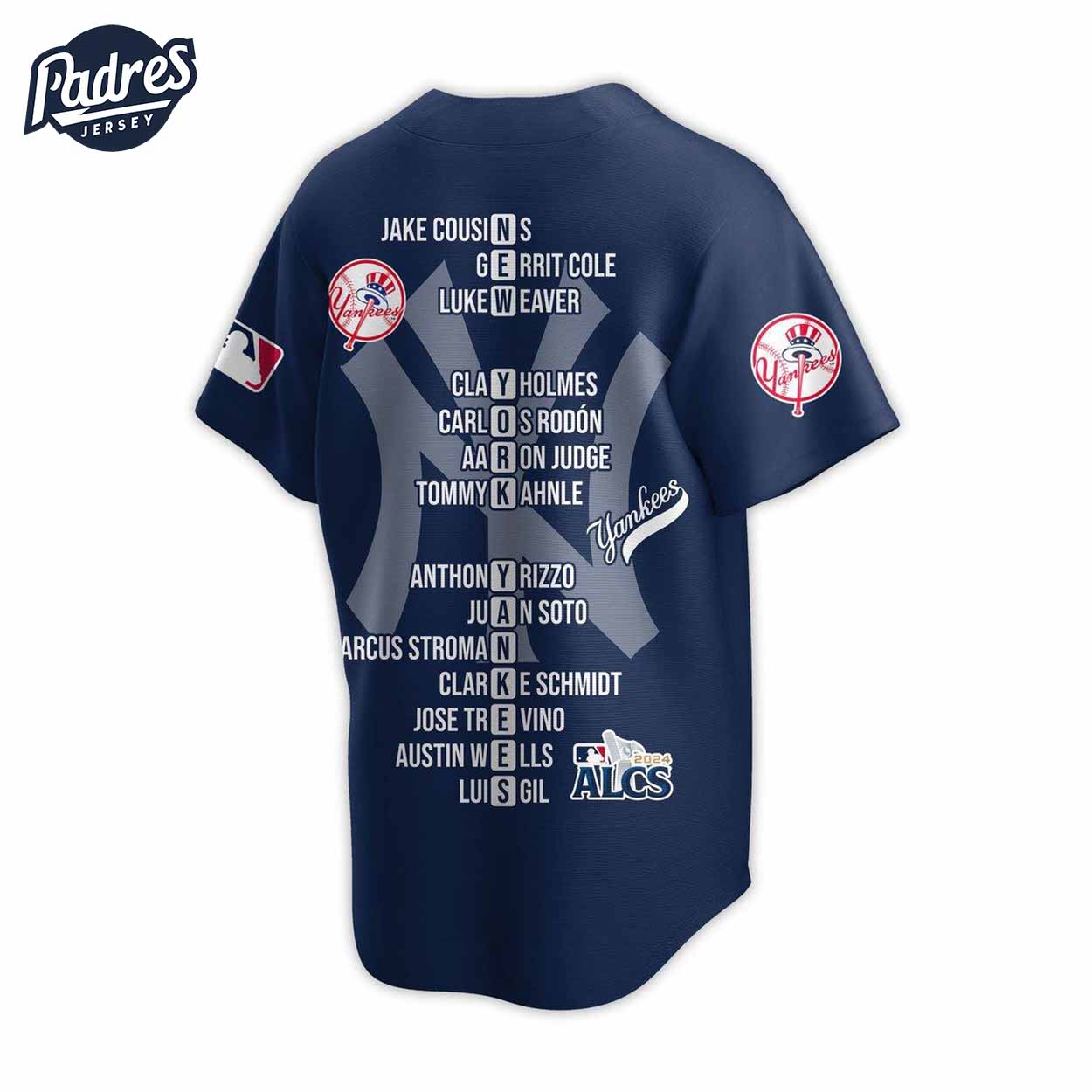 New York Yankees 2024 ALCS Champions MLB Baseball Jersey - Padres Jersey Oasis: Elevate Your Baseball Style Game