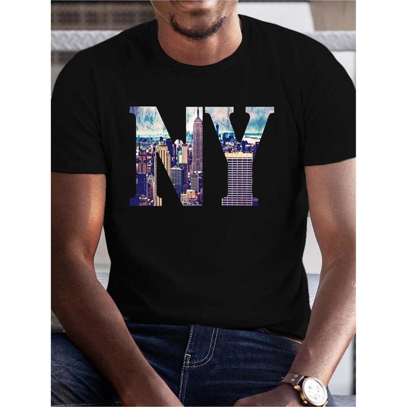 New York cotton men's T-shirt Comfort version Made in USA