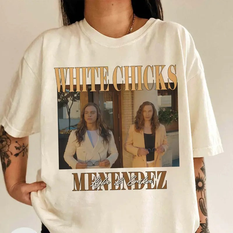 Nicholas and Cooper Monsters Comfort Colors T-shirt, Lyle and Erik Menendez Unisex Tops For Men- For Women, Y2K 90s Retro Movies Bootleg Soft Tshirt