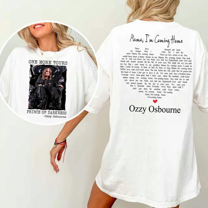 No More Tour Shirt, Ozzy RIP Shirt, Tribute, Memorial, Mama Ozzy, I'm Coming Home Ozzy  Shirt
