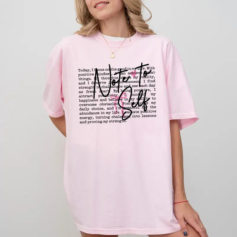 Note To Self Comfort Colors Shirt, Coquette Mental Health Unisex Graphic Tee, Love yourself Unisex T-shirt