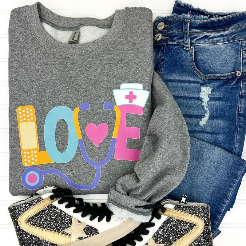 Nursing LOVE Gildan Sweatshirt