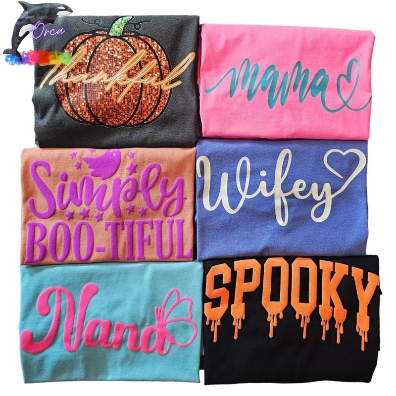 ORCA COMFORT COLORS T-SHIRTS S-4XL - MAMA GIGI NANA SISTER AUNTIE FUNNY MIMI WIFEY DOG MOM CAT MOM Womenswear