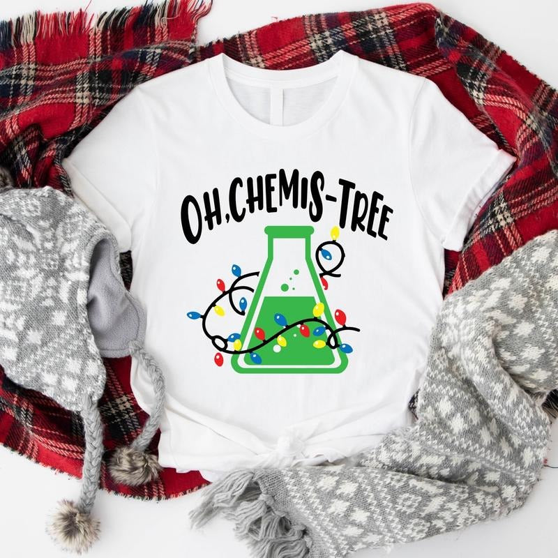 Oh Chemistree Shirt, Chemistry Christmas T-Shirt, Science Student X-mas Party Gift, Matching Chemistry Teachers Group Tee, Chemistry Lover Tee.