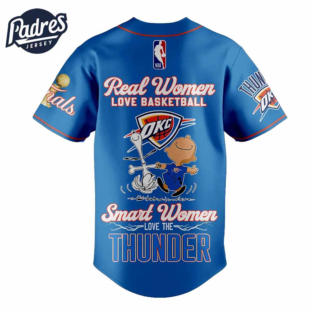 Oklahoma City Thunder NBA x Peanuts Personalized Baseball Jersey For Fans - Padres Jersey Oasis: Elevate Your Baseball Style Game