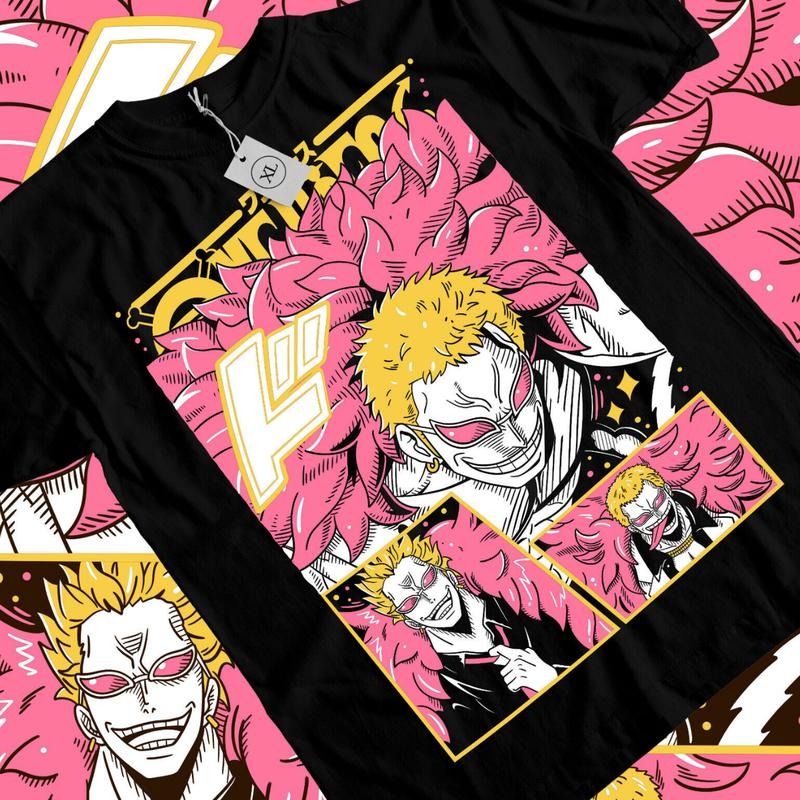 One Piece Anime T-shirt & Sweatshirt, Donquixote Doflamingo Graphic Tee, Anime Manga Lover Gifts Ball Cotton