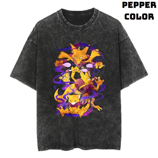 Open Kadabra Alakazam Vintage Tee, Alakazam Shirt, Pokemon Shirt, Anime Manga Shirt, Halloween Shirt, Vintage Graphic Tee, Unisex T-Shirt, Gift For Fan Pokemon, Crewneck Short Sleeve Shirt Top Menswear Streetwear