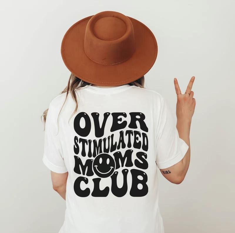 Over Stimulated Moms Club Tshirt, Mom Shirt, Gift for mom, Retro Shirt Fit Top