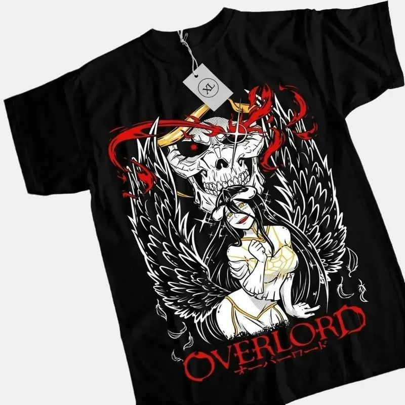 Overlord Ainz T-shirt & Sweatshirt, Ooal Gown Albedo Overlord Graphic Tee, Anime Manga Lover Gifts