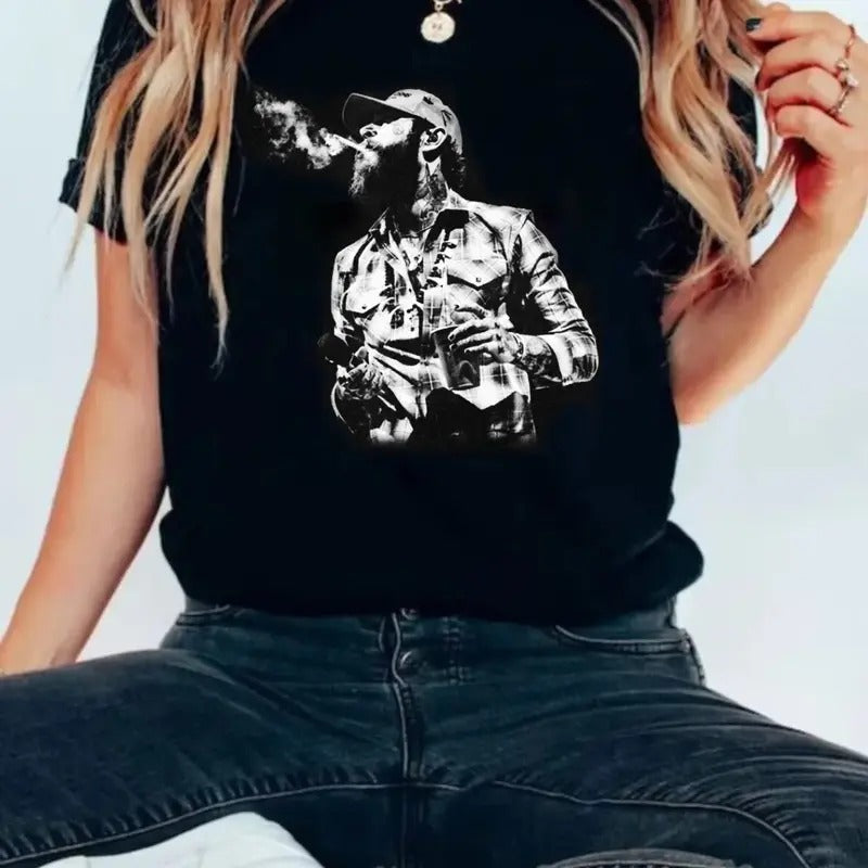 P0sty Music Rap Graphic Shirt, P0sty Tee, Rap Tour 2024 Shirt, P0sty Tour Rapper Gift, P0sst Ma.L0ne Shirt, Unisex Short Sleeve Tee Shirt, Casual Clothing