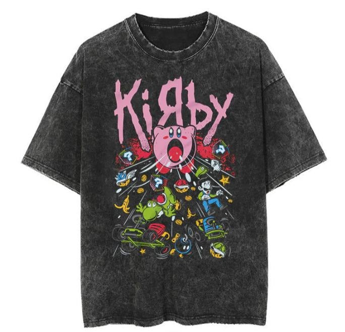 PINK DEMON VINTAGE TEE , for unisex , gift for anime fan Menswear Top