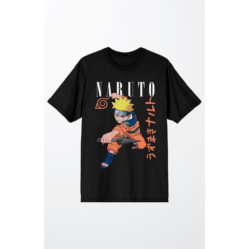 PacSun Women's Black Naruto Classic Character T-Shirt