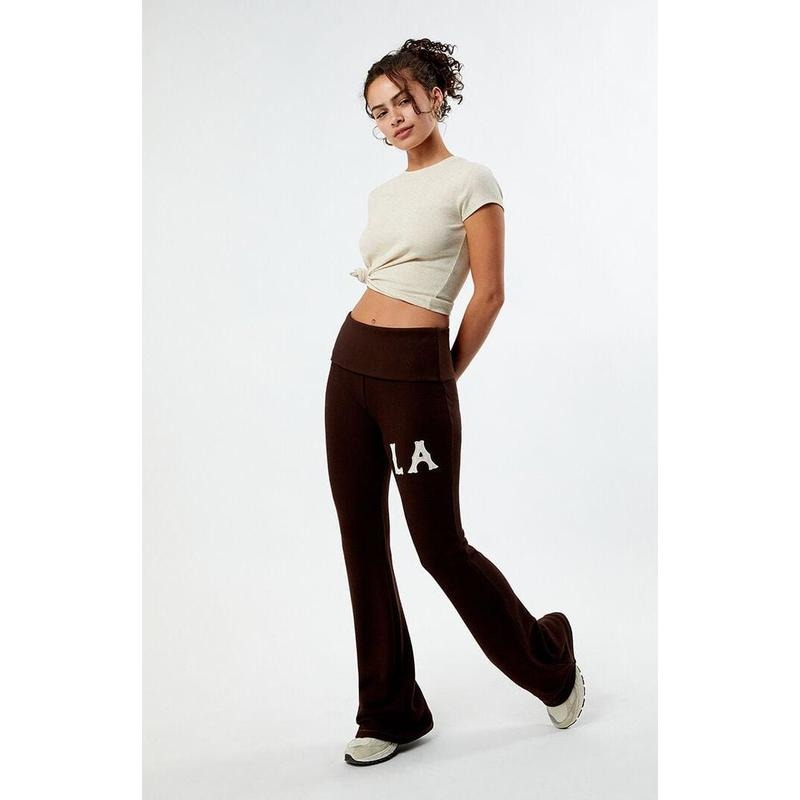 PacSun Women's Vintage Field Fold-Over Yoga Pants