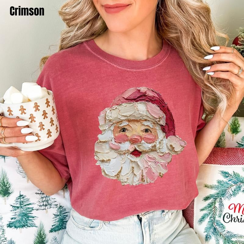 Painted Santa Comfort Colors T-Shirt 'NLB'